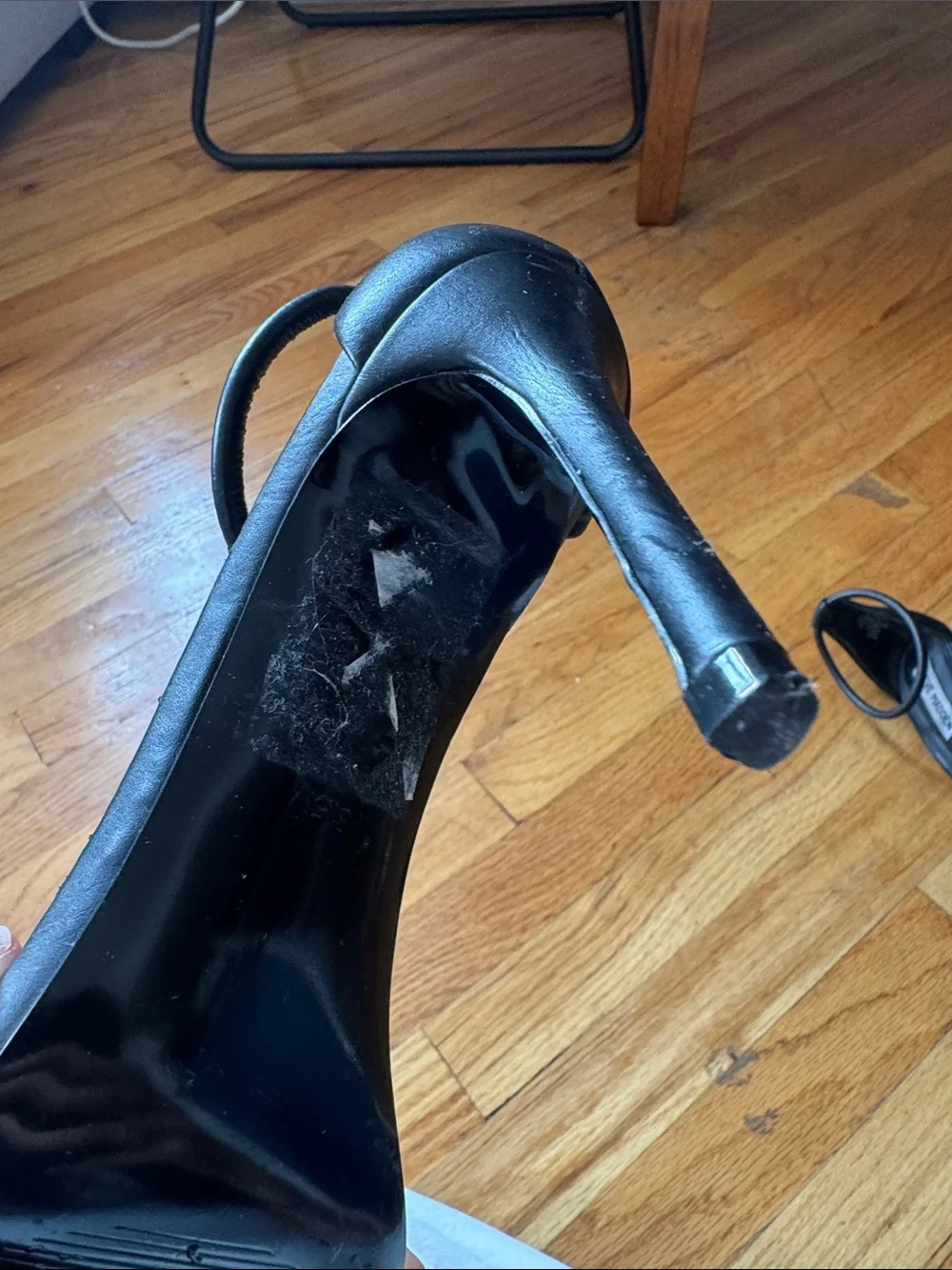 Steve Madden Women's Black Ankle-Strap Stiletto Sandals size 8.5
